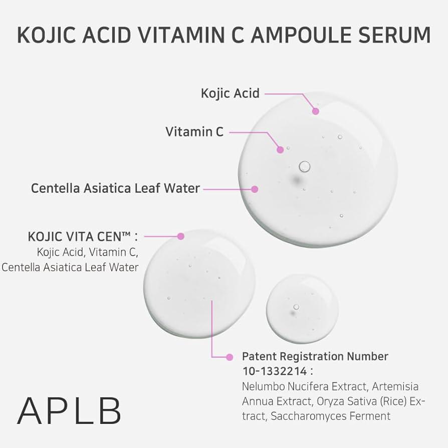 APLB Kojic Acid Vitamin C Ampoule Serum 40ml