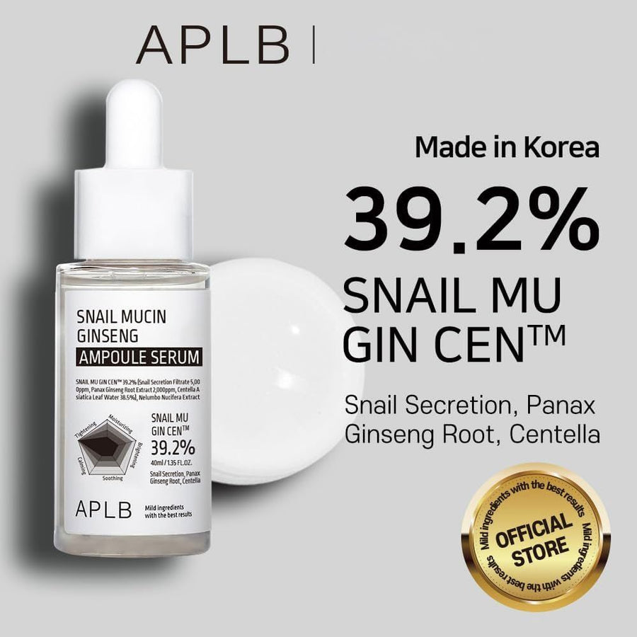 APLB Snail Mucin Ginseng Ampoule Serum 40ml