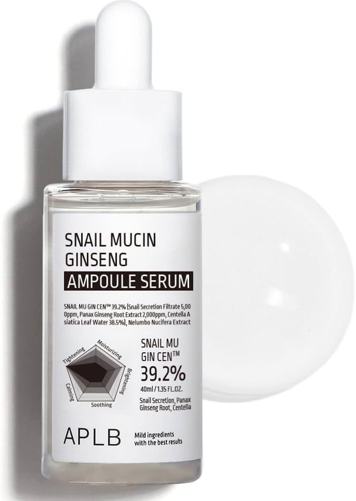 APLB Snail Mucin Ginseng Ampoule Serum 40ml