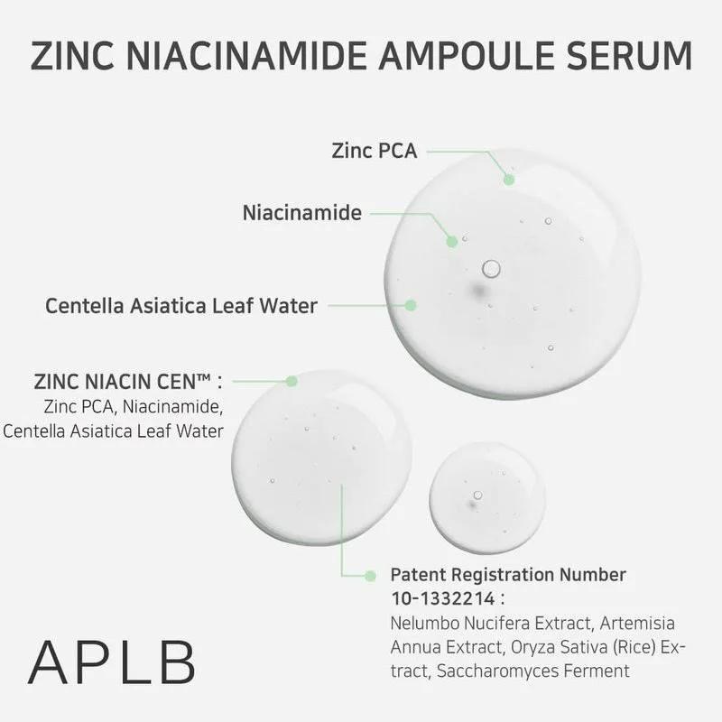 APLB Zinc Niacinamide Ampoule Serum 40ml