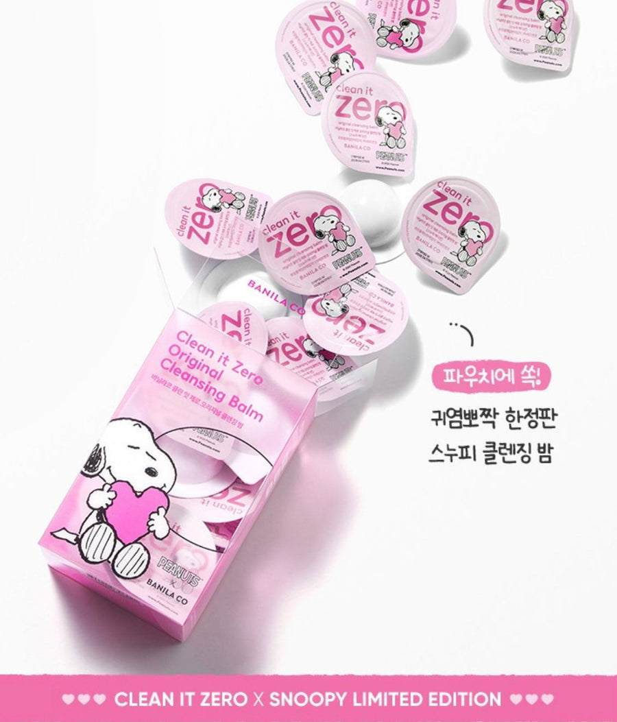 [LIMITED EDITION] Banila Co Clean It Zero Original Cleansing Balm Travel Kit – Snoopy Edition (16ea / 48ml)