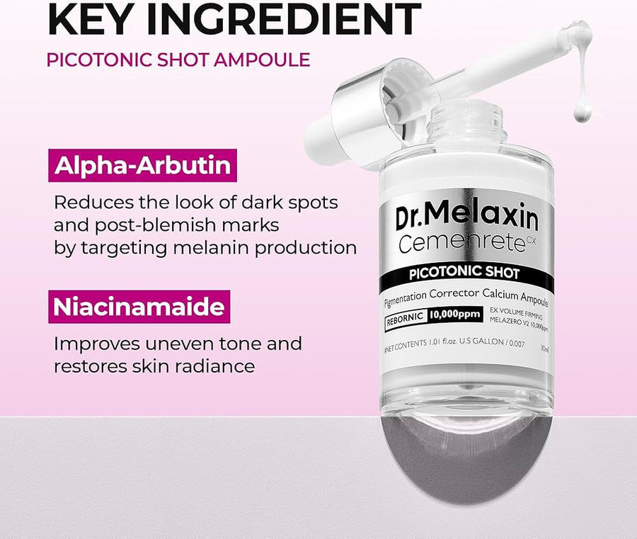 Dr.Melaxin Cemenrete Picotonic Shot Pigmentation Corrector Calcium Ampoule 30ml
