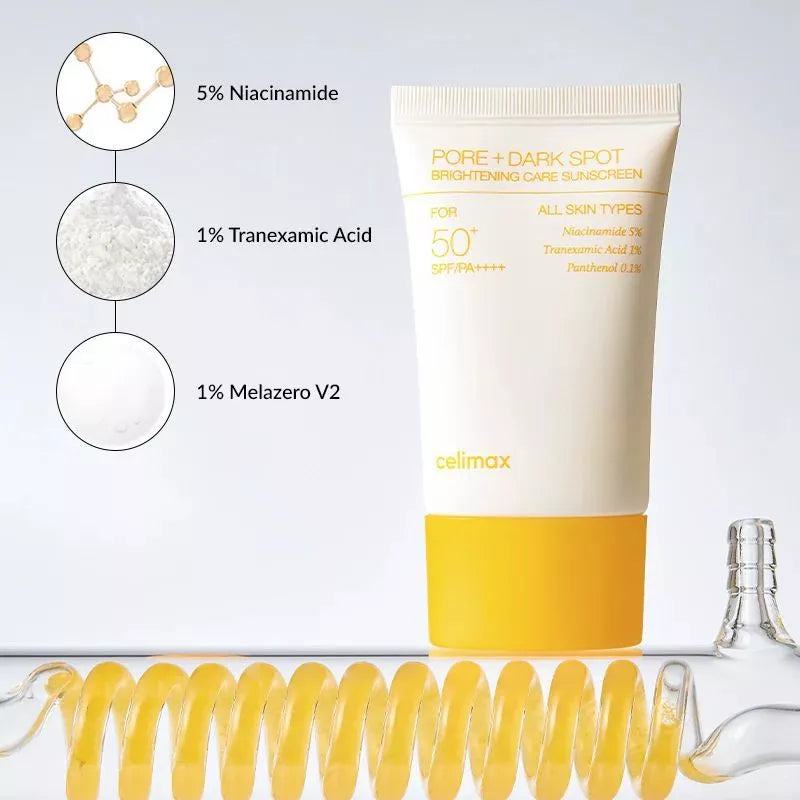 Celimax Brightening Pore Blemish Sunscreen SPF50+ PA++++ 50ml